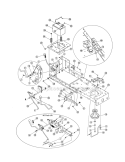Frame Diagram and Parts List for  Yard Man Lawn Tractor